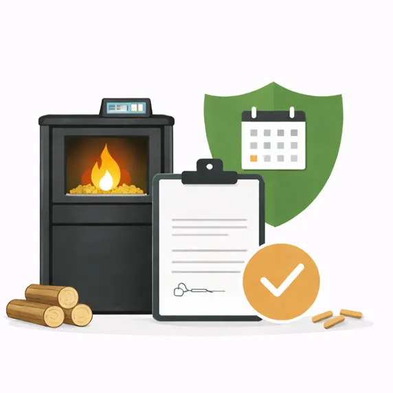 Contrat entretien poêle Mixte