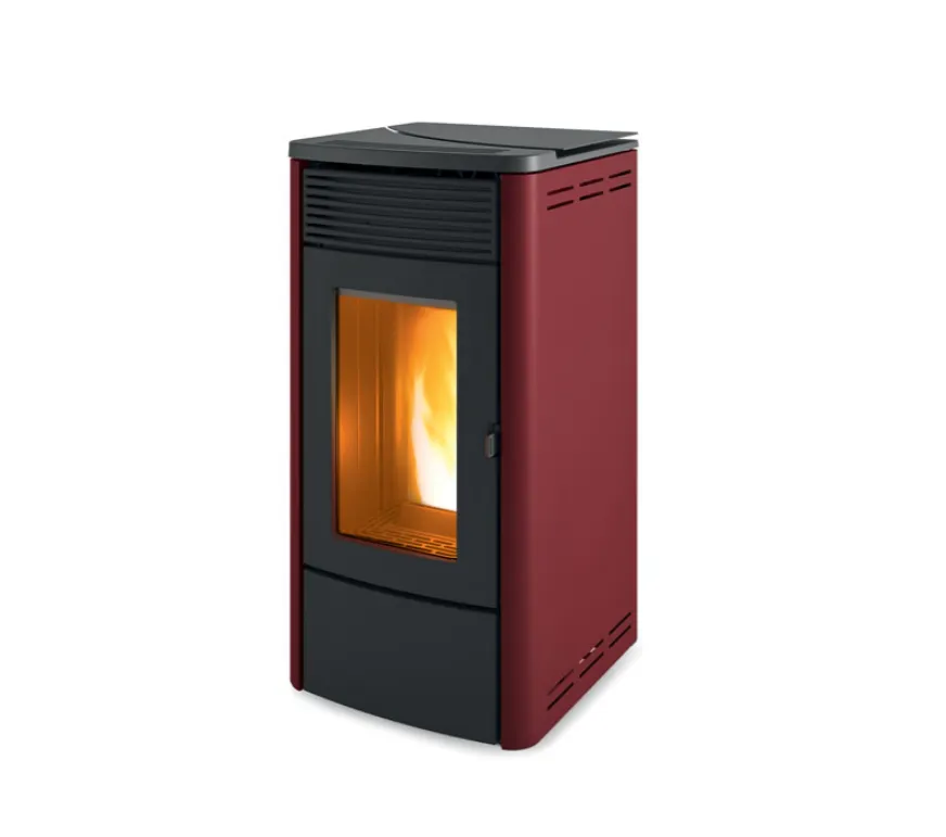 [7122001] Poêle à granulés MCZ TECLA AIR 6 R (Métal Bordeaux)