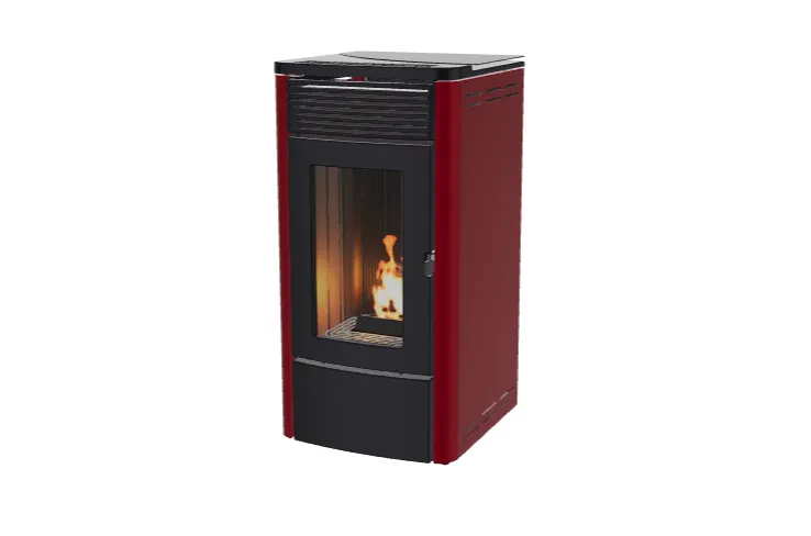 [7122001] Poêle à granulés MCZ TECLA AIR 6 R (Métal Bordeaux)