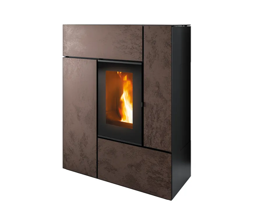 [7126020] Poêle à granulés MCZ FEEL AIR MATIC CORE (10,0 kW, Materia Corten, R - Arrière)