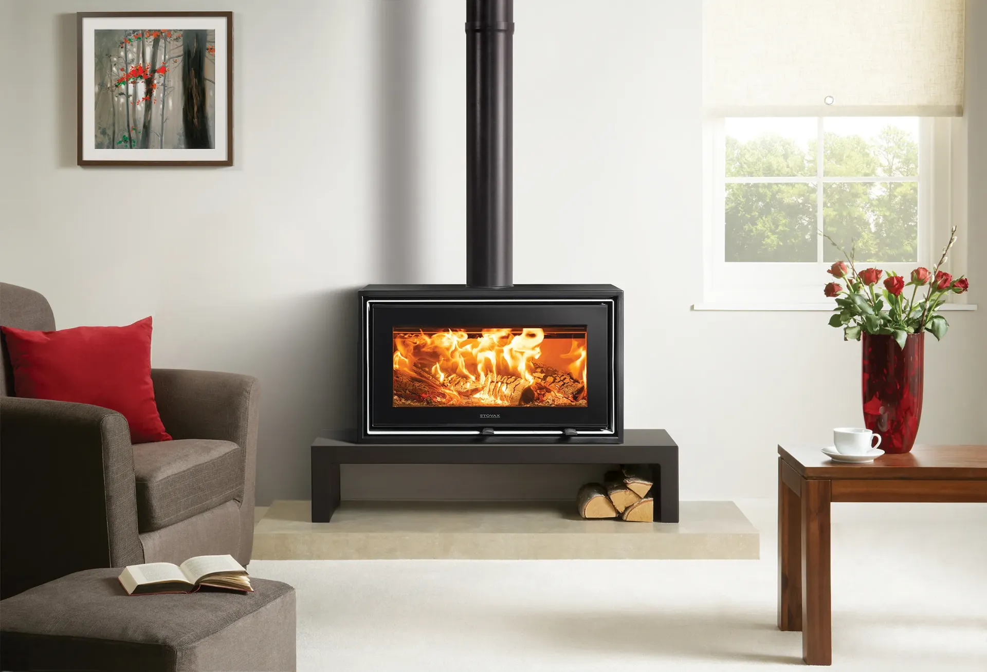 [726-175] Poêle à bois STOVAX STUDIO AIR FREESTANDING (6.2 kW)