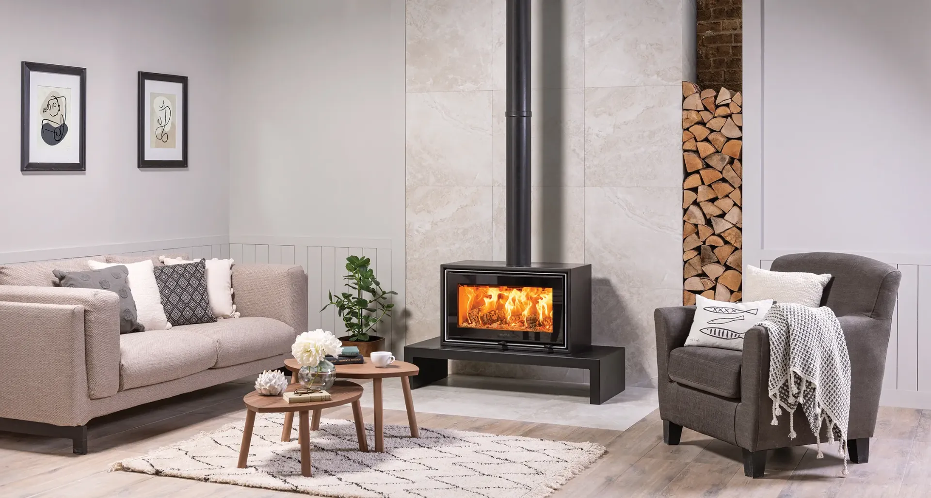 Poêle à bois STOVAX STUDIO AIR FREESTANDING