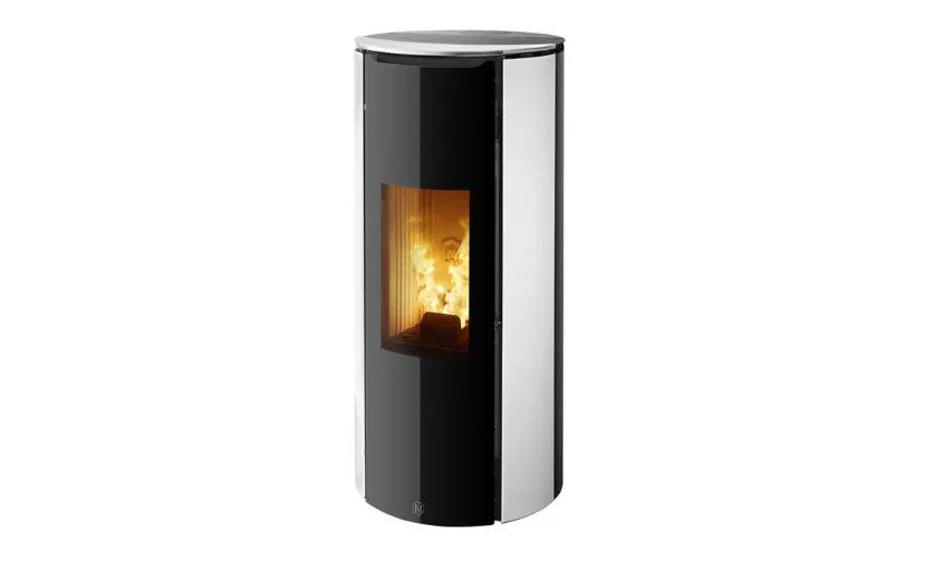 [CHRISSIE/1/6KW/C/1] Poêle à granulés - Jolly Mec CHRISSIE (Verre blanc, XUP - Conduit coaxial)
