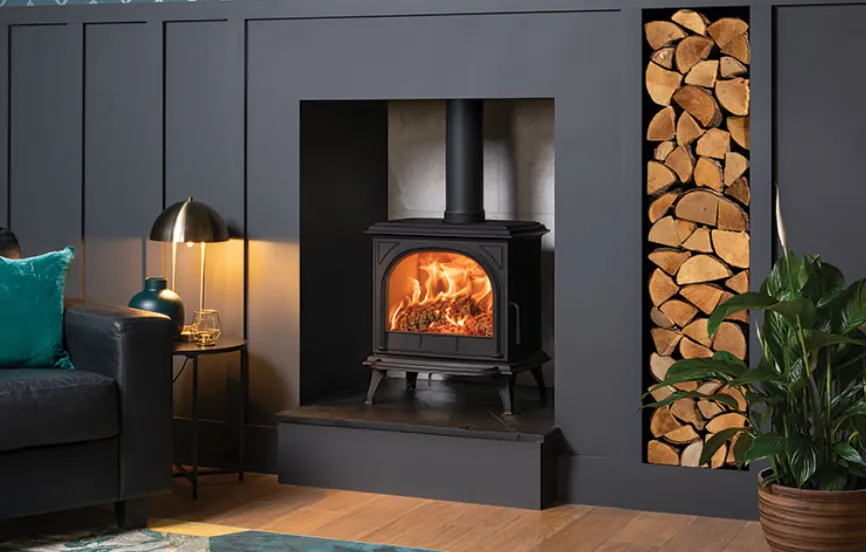 [701-473] Poêle à bois STOVAX HUNTINGDON 30 (Porte Claire, Avec Cendrier)