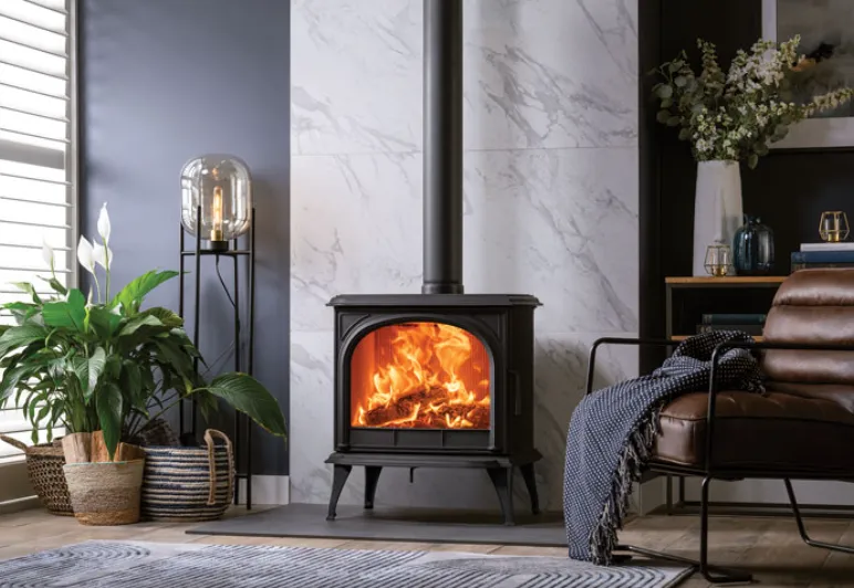 Poêle à bois STOVAX HUNTINGDON 40 (Porte Claire)
