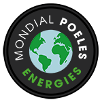 Poêles Montpellier, Hérault  – Mondial Poêles Energies et Climatisation Logo